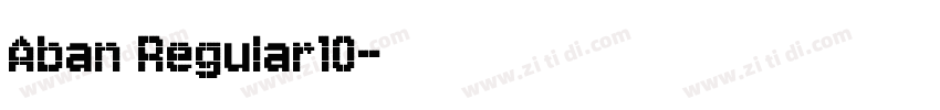 Aban Regular10字体转换
